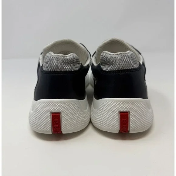 Prada Americas Cup Leather Sneaker Navy Size 9 US 8 Prada